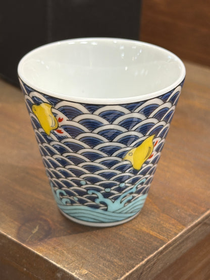 Seikou Kiln Kutani ware Sake Cup/Tea Cup