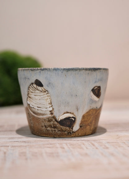 【2026 Exhibition】Acne pottery Studio handmade choko cup (Cat & chestnut cake)