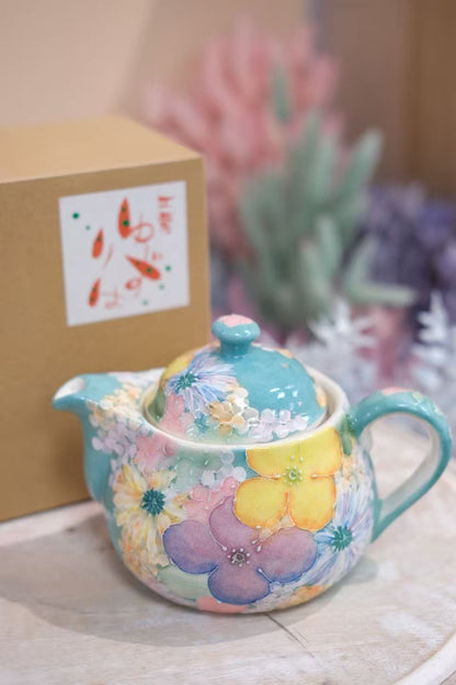 YUZURIHA FLOWER HANDMADE CERAMIC FLOWER Teapot