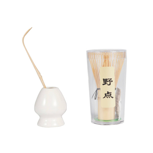 Mini Nodate Matcha Whisk White Stand, Chasen and Scoop Set