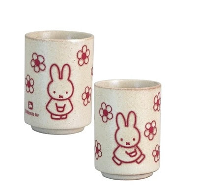 Japan Made Miffy Yunomi Tea cup 280ml -Flowers