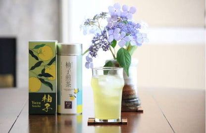 Jugetsudo Tokyo 1854- Yuzu Sencha Loose Leaf 50 g Tin And Box