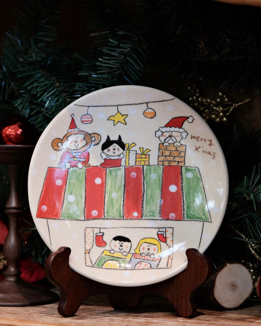 COSAEL-Christmas special Limited Handmade 8''inch Round Plate