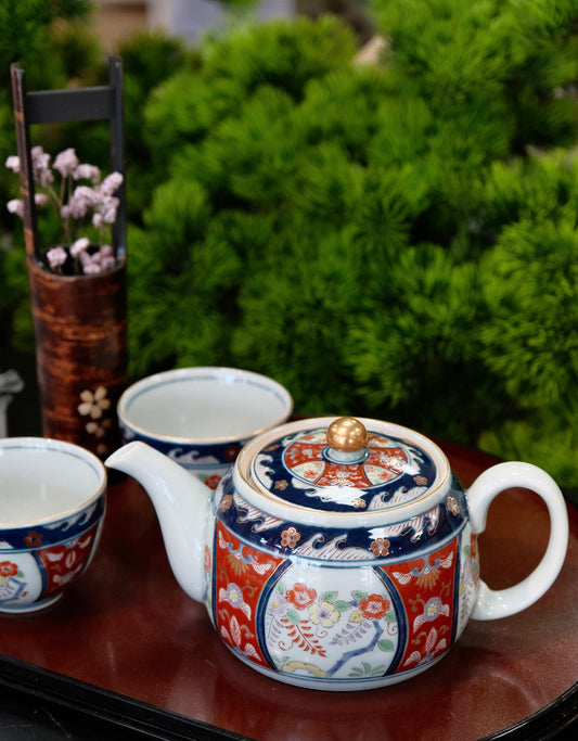 Japan Arita Yaki Vintage Style Tea Set (Gift Box)