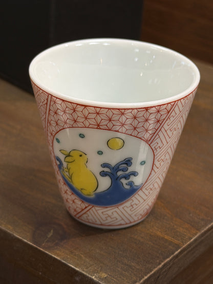 Seikou Kiln Kutani ware Sake Cup/Tea Cup