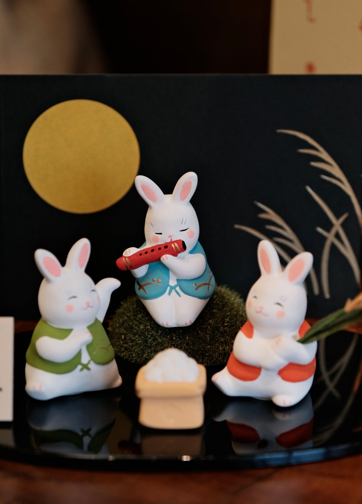 Yakushigama Nishikisai Moon-Viewing Rabbit Banquet Set
