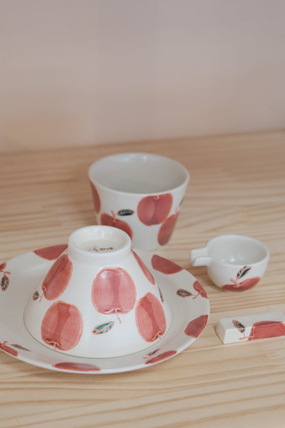 Kikuso Kiln Japan Hasami Handcraft Apple 5pcs set