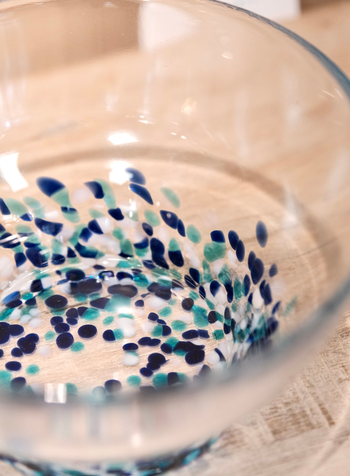 Handblown Glass Spouted  Matcha Bowl