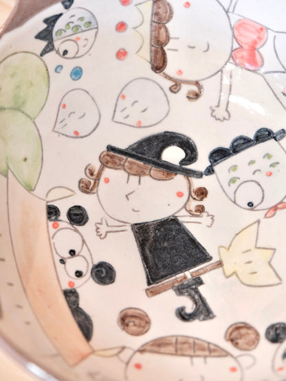 野村典子-Noriko Nomura Storybook Collection Handle bowl (#1-1）
