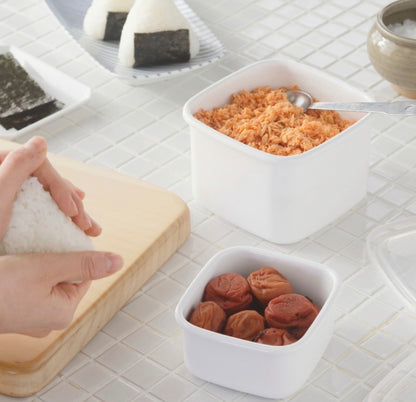 Noda Horo White Series Square S with Seal Lid
