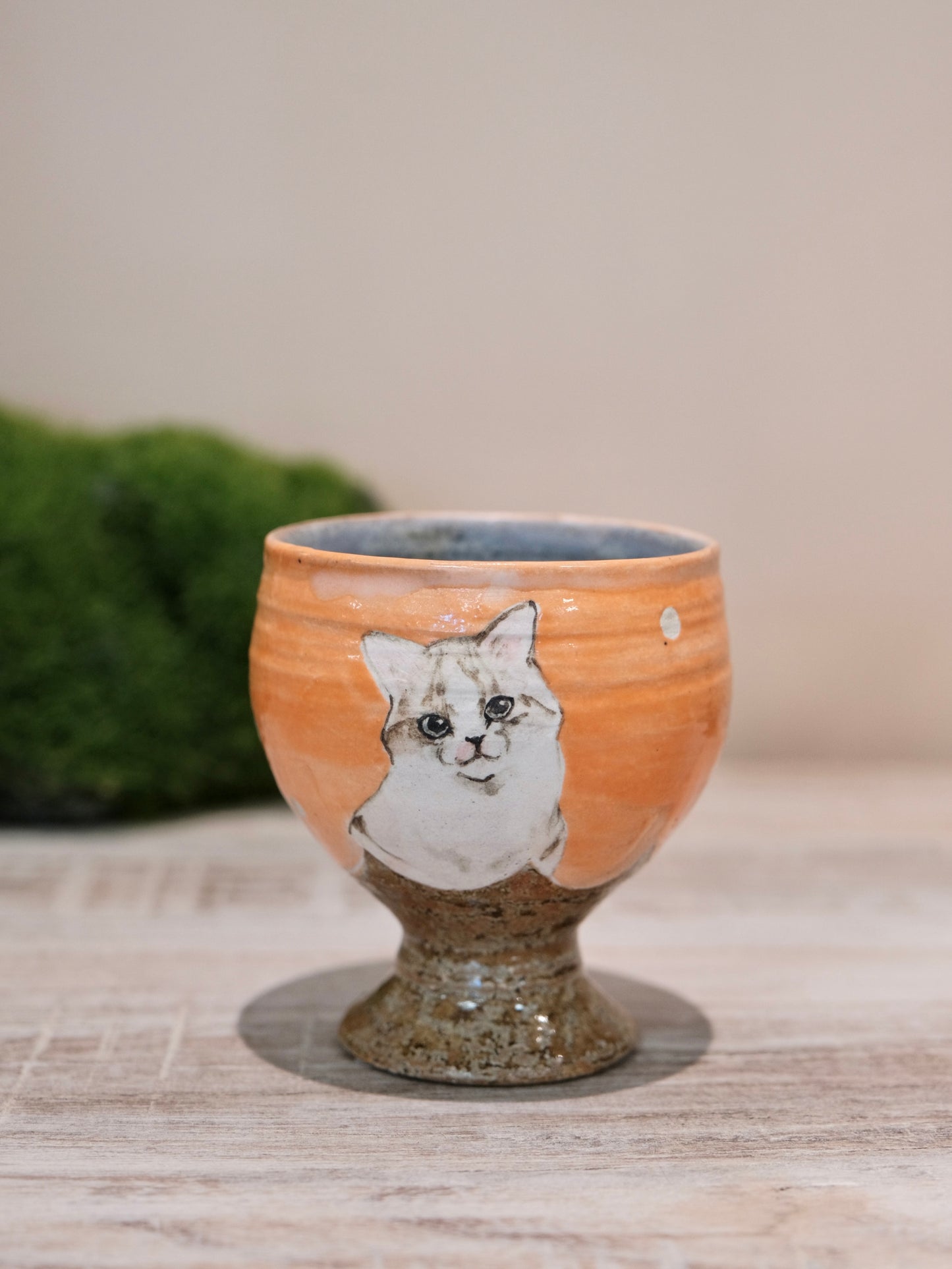 【2026 Exhibition】Acne pottery Studio handmade small goblet cup (Cat)