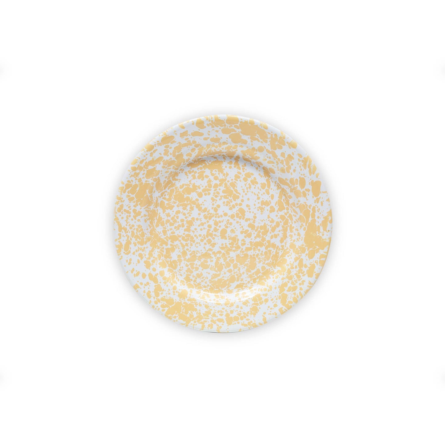 Crow Canyon Splatter Enamelware Flat Salad Plate