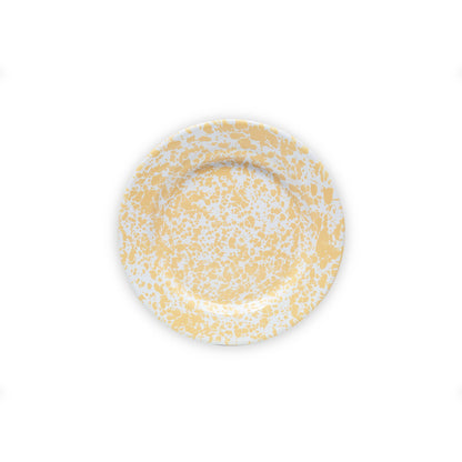 Crow Canyon Splatter Enamelware Flat Salad Plate