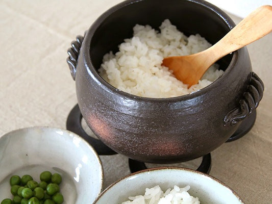 Japan Made Banko Ware 5 Cups RicePot/Donabe