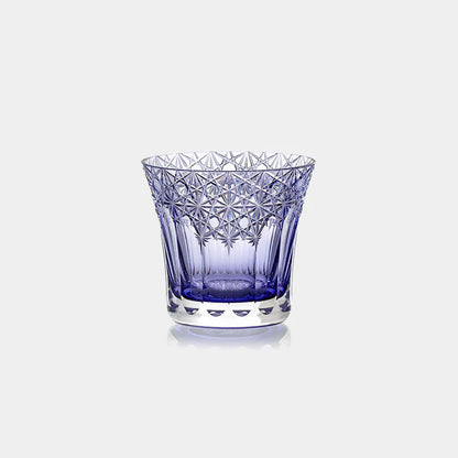 [KAGAMI CRYSTAL] Whiskey Glass, Edo Kiriko “Yume-iro” (Purple)