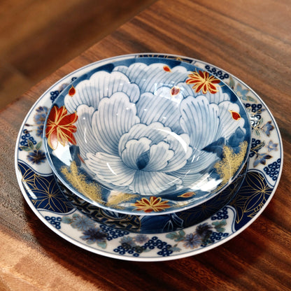 Mino Yaki Fuku Deep Plate/Bowl 7inch/18cm