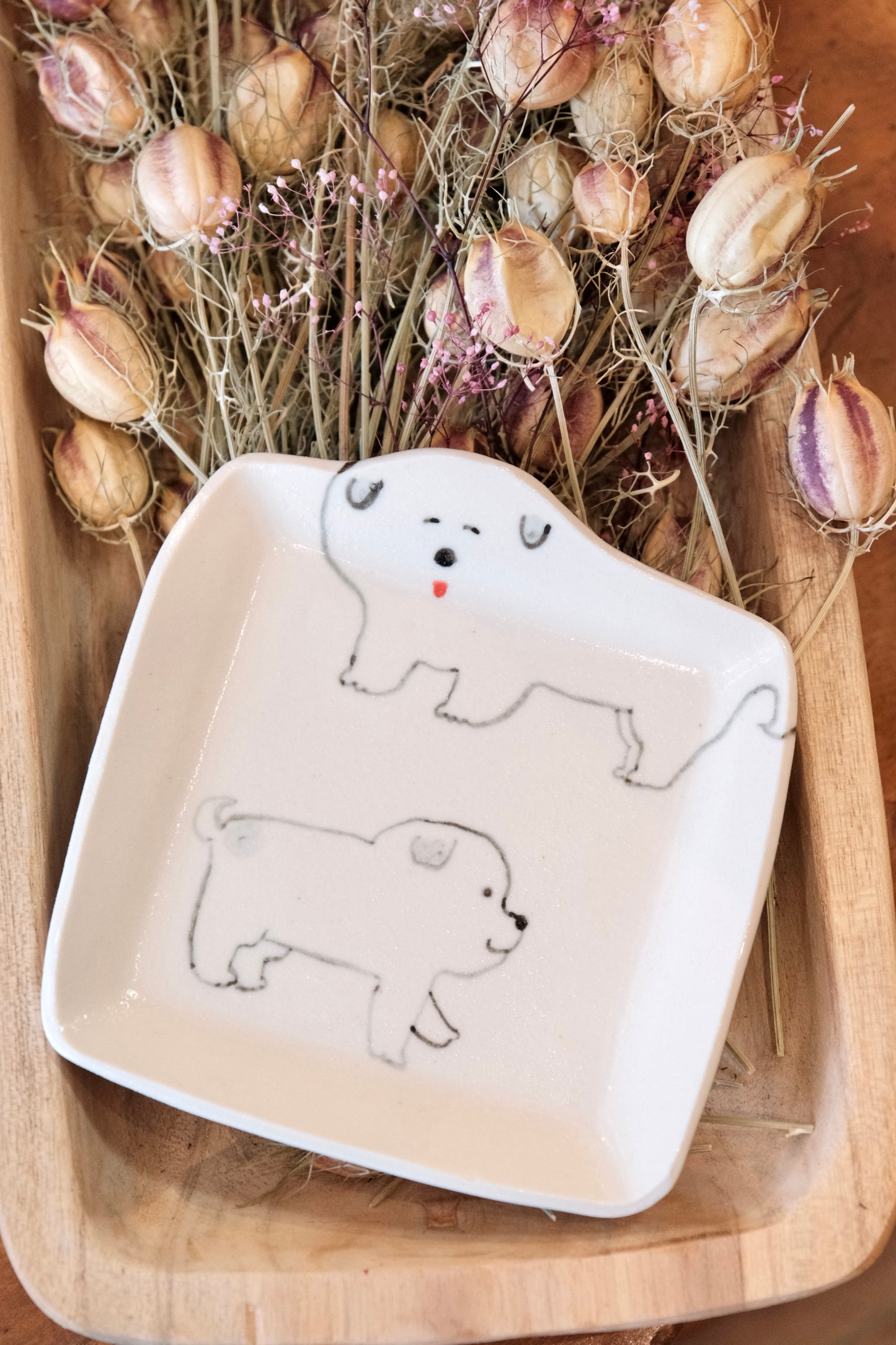 Natsumi Muroi 室井夏実- Handmade square plate