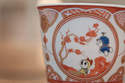 Japan Kutani Yaki Kaneshotouki Doraemon Soba Choko Cup