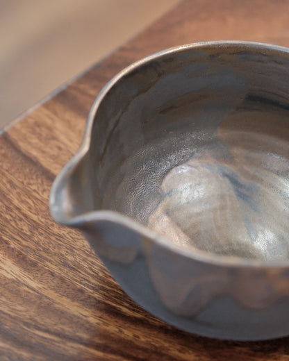 Yukiakari Katakuchi 12oz  Matcha Bowl With Spout Mangantataki