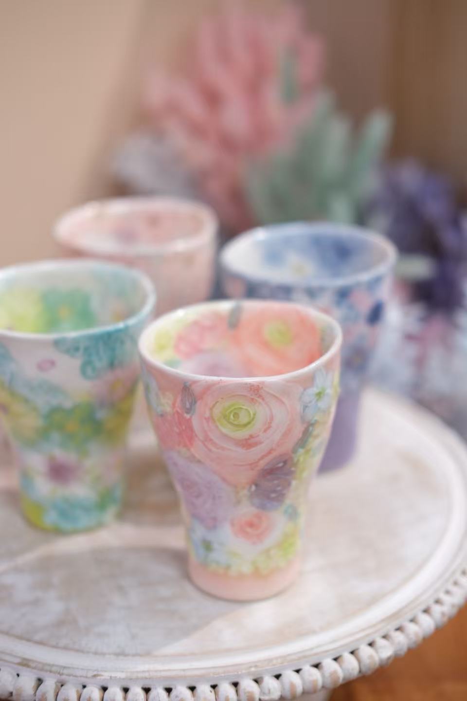 YUZURIHA Flower Collection – Orange Market Tableware