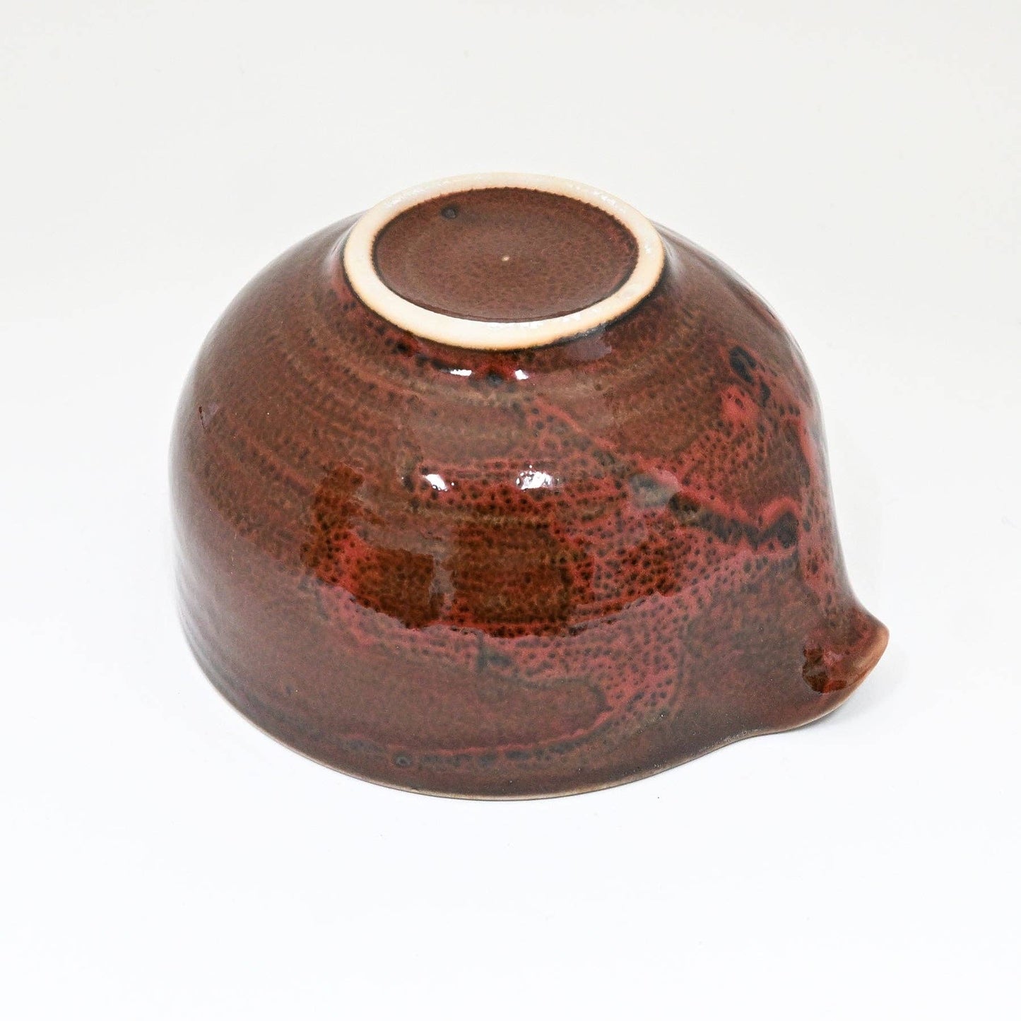 Yukiakari Katakuchi Matcha Bowl With Spout Yuzu Aka 12oz Japan