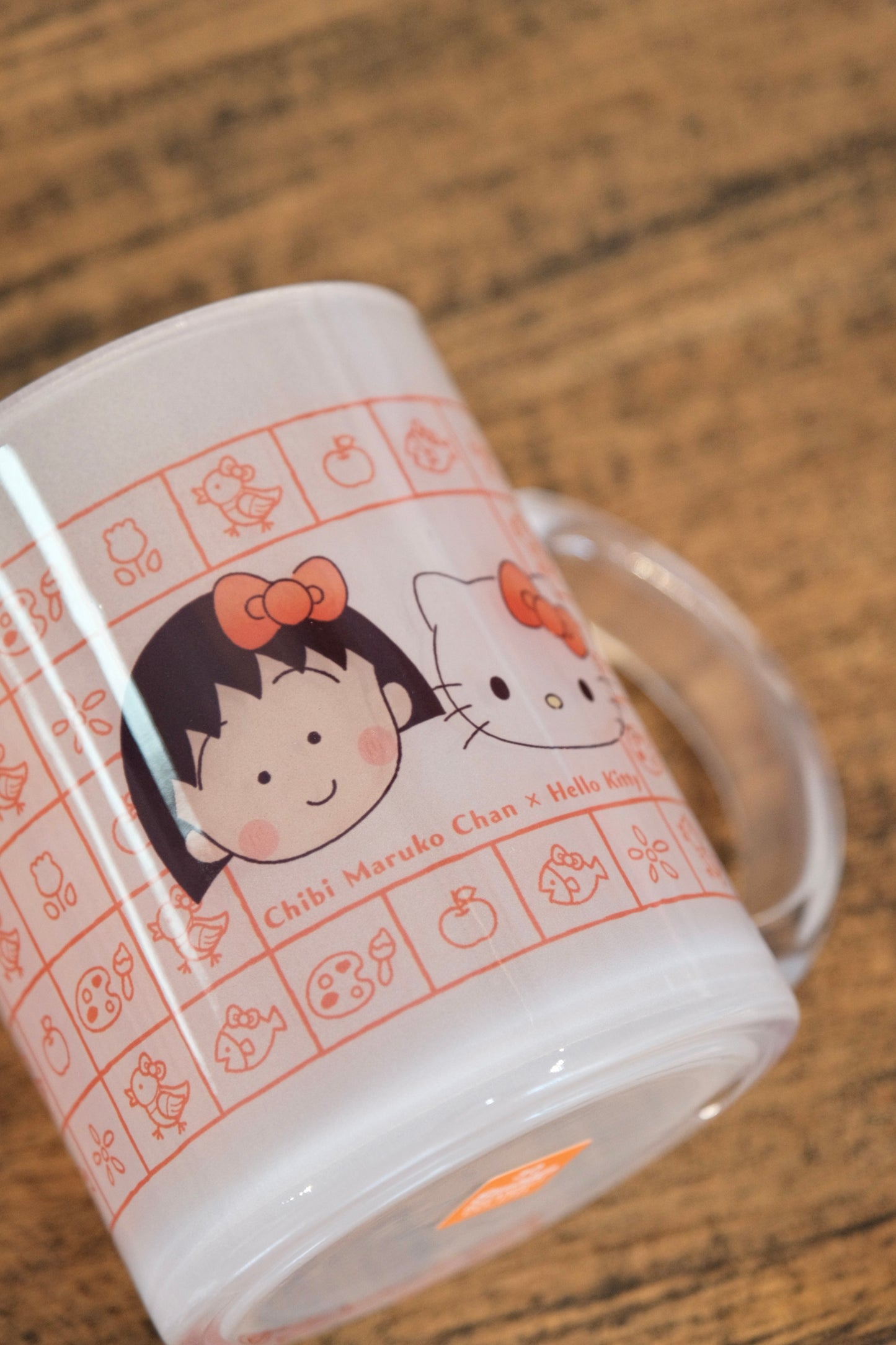 Chibi Maruko-chan × Sanrio Characters Special Edition Glass Mug