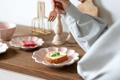 KANEKO KOHYO RINKA “Pink” Flower Dessert Plate (17cm/7inch)