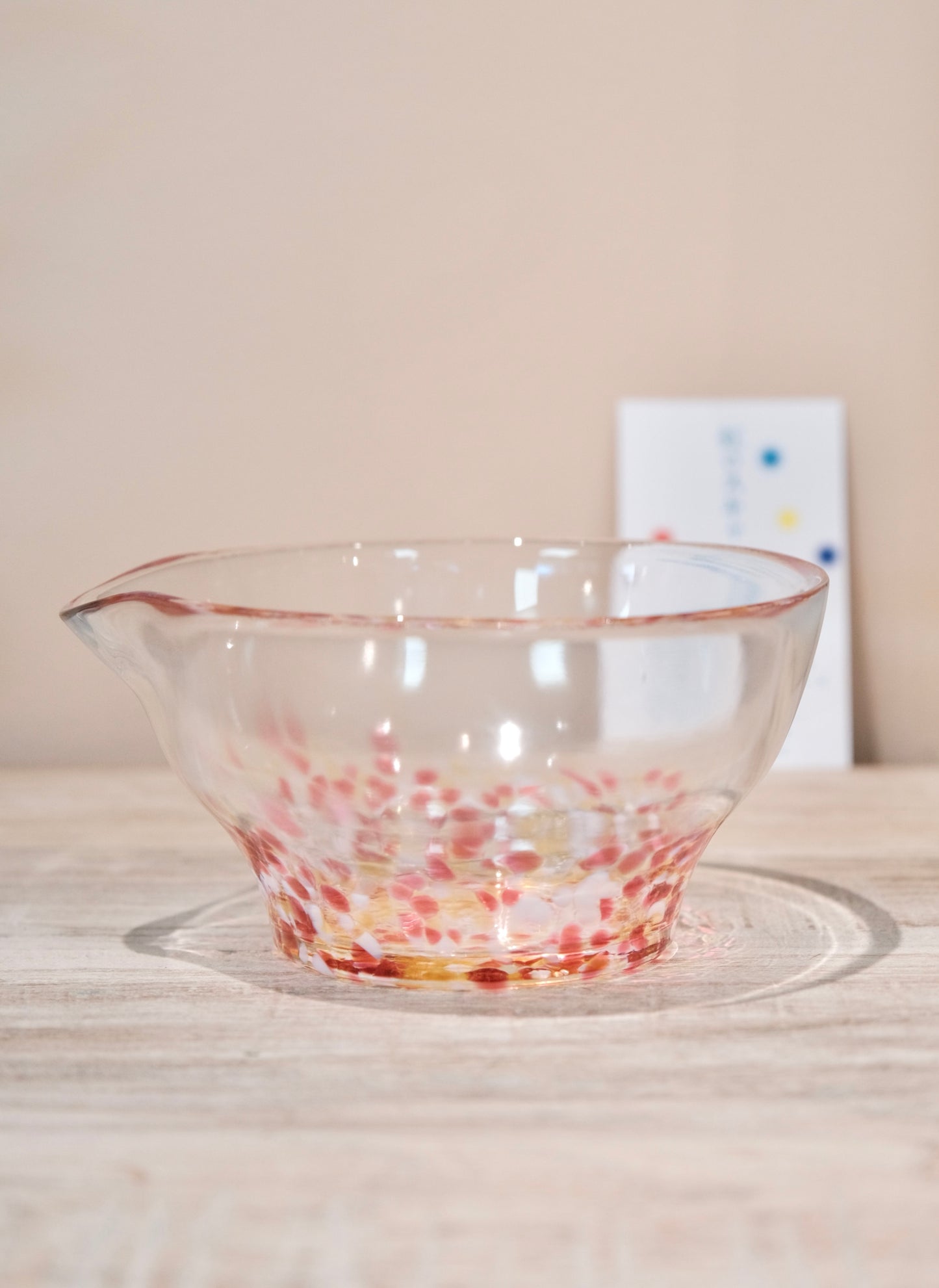 Handblown Glass Spouted  Matcha Bowl