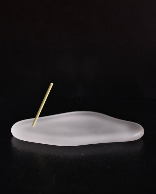 吉田晶乃 Akino Yoshida Handmade Glass Incense Holder (#7)