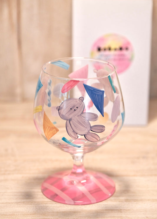 KOBAKO Hand-Painted Glass Artist Goblet #1