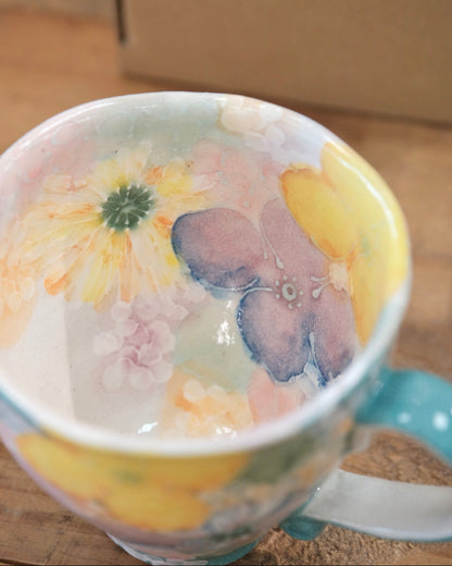 Seto Ware YUZURIHA Flower Mug