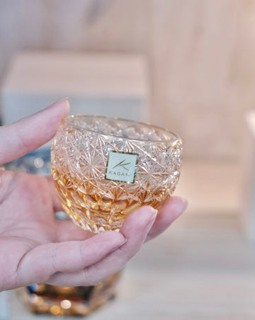 KAGAMI CRYSTAL] | EDO KIRIKO | FUKA (DAZZLING WIND) BY JUNICHI