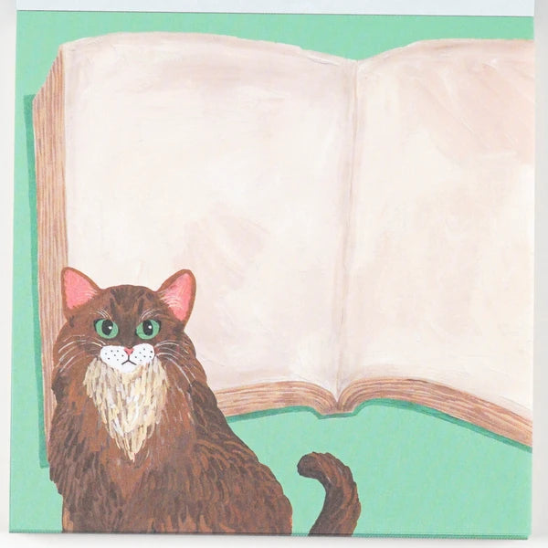Cat&  Sodeyama Kahoko Square Memo (Green)