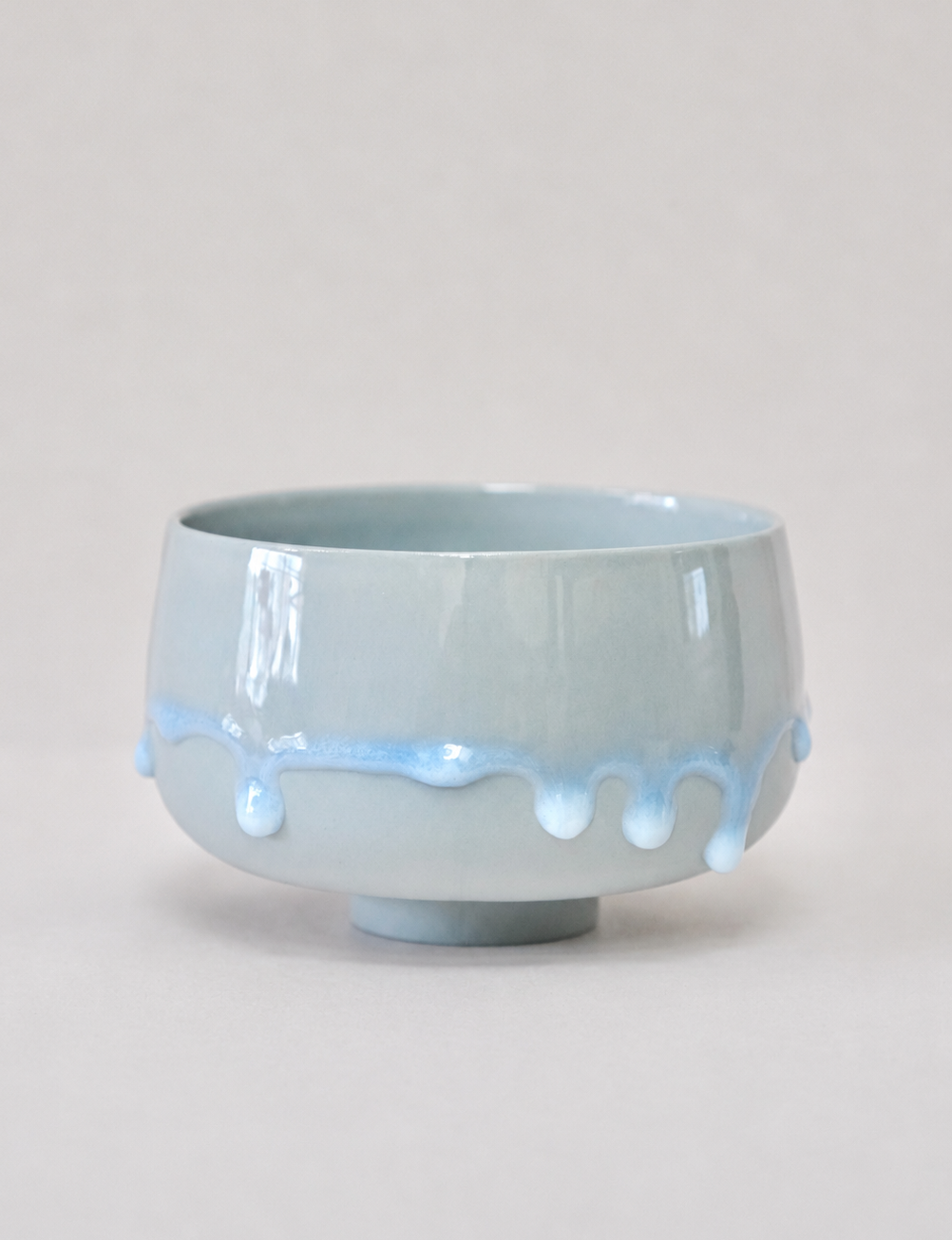 Eiji Miyaki Matcha Bowl -Fuji (Kasumi Blue）