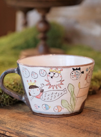 野村典子-Noriko Nomura Handmade Storybook Collection Soup Mug (#1)