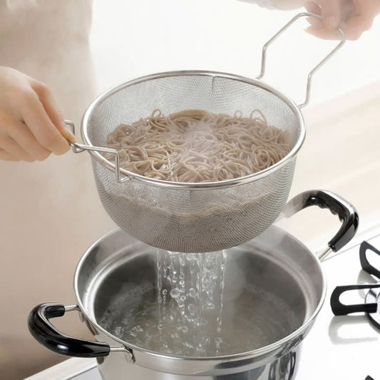 Shimomura Kihan Yude-Meijin Stainless Steel Pot with Strainer