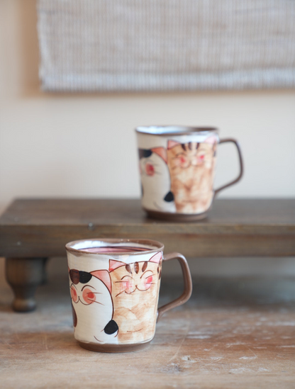 Hasami ware Handcraft Cat Mug 250ml/8.5oz