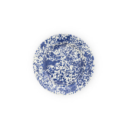 Crow Canyon Splatter Enamelware Flat Salad Plate