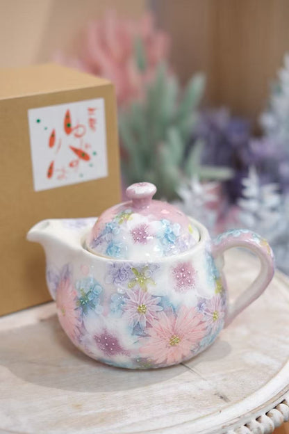 YUZURIHA FLOWER HANDMADE CERAMIC FLOWER Teapot