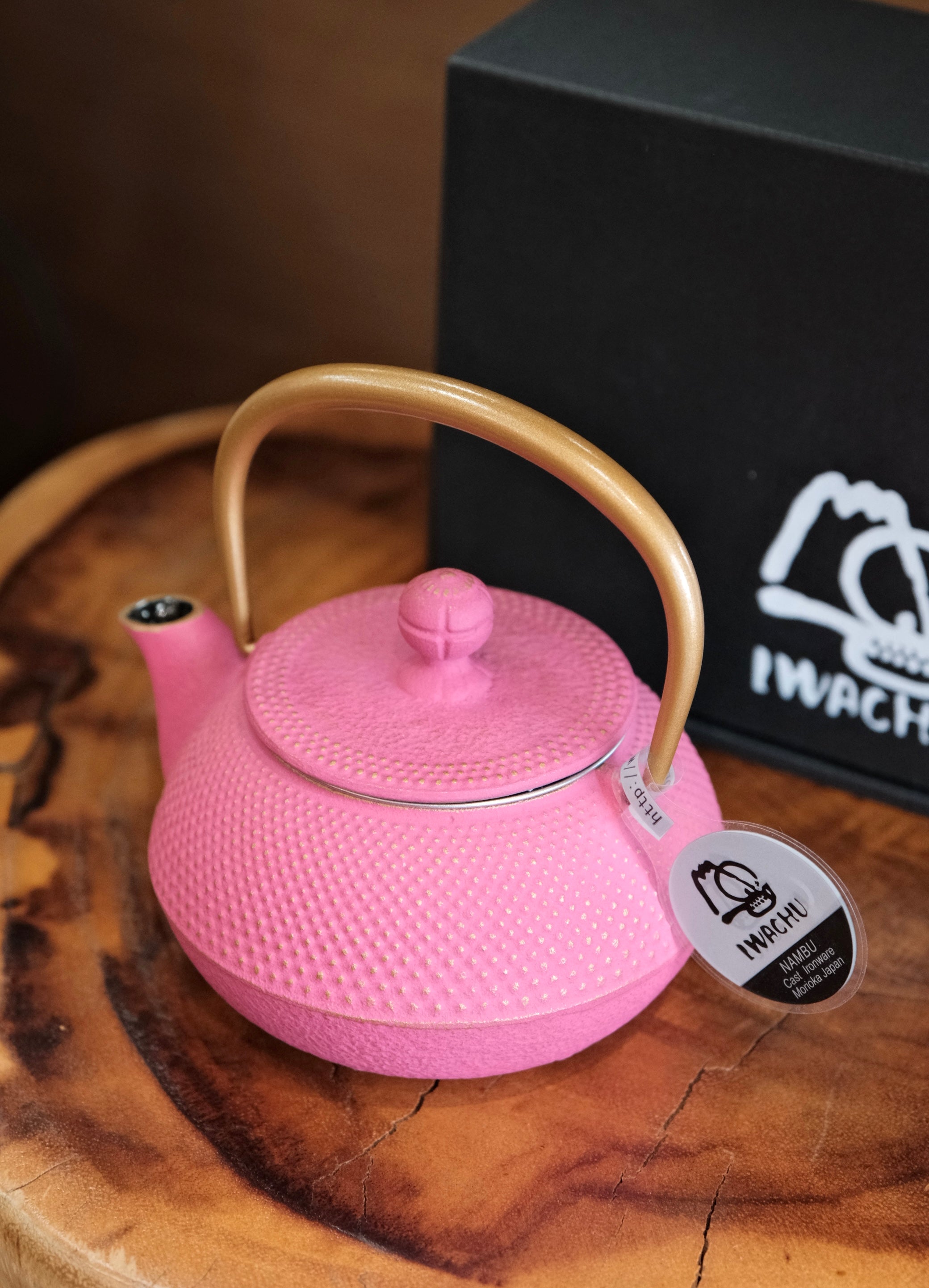 IWACHU Nambu Tekki Cast Iron 320ml Teapot （Pink) – Orange Market
