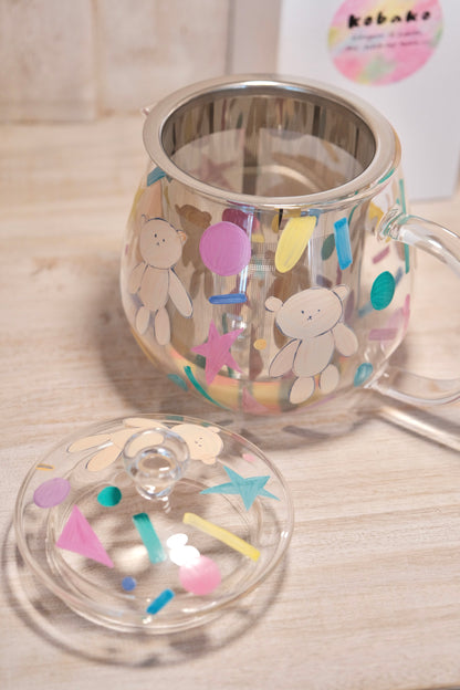 KOBAKO Hand-Painted Glass Artist Teapot #1