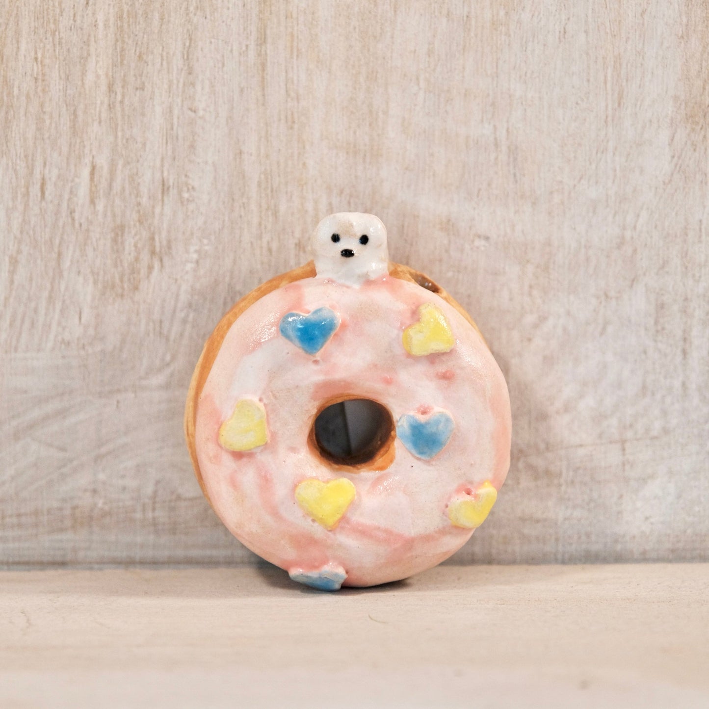 Suzuki Tamami Handmade Donuts Wall Decor (mini flower vase)