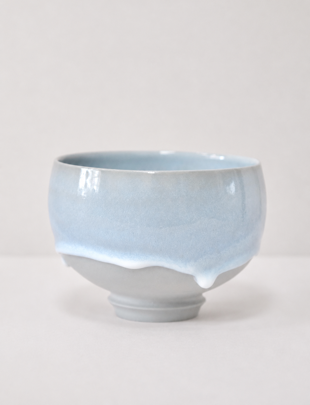 Eiji Miyaki Matcha Bowl -Shizuku (Kasumi Blue）