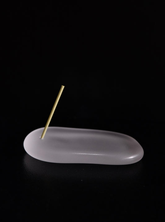 吉田晶乃 Akino Yoshida Handmade Glass Incense Holder (#3)