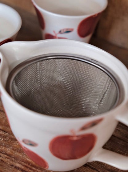 Hasami Yaki  handcraft Apple Tea set