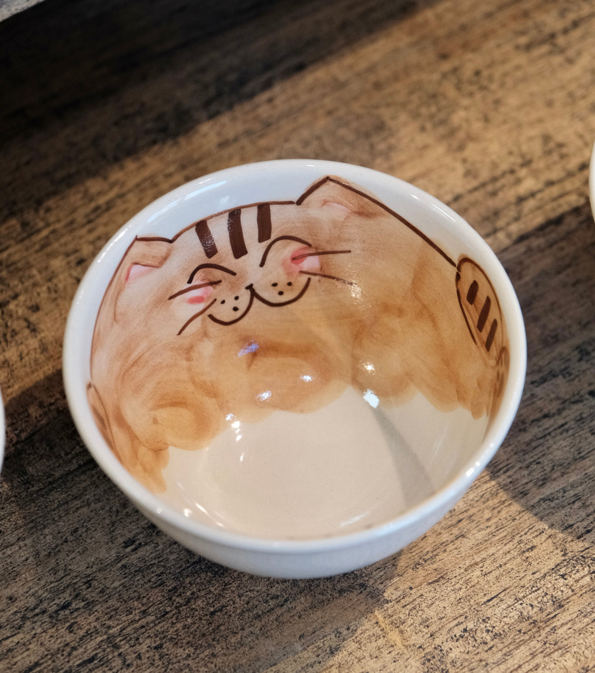 Hasami ware Handcraft Cat Rice Bowl