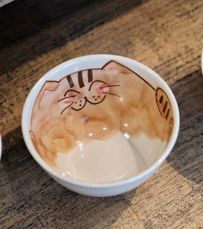 Hasami ware Handcraft Cat Rice Bowl