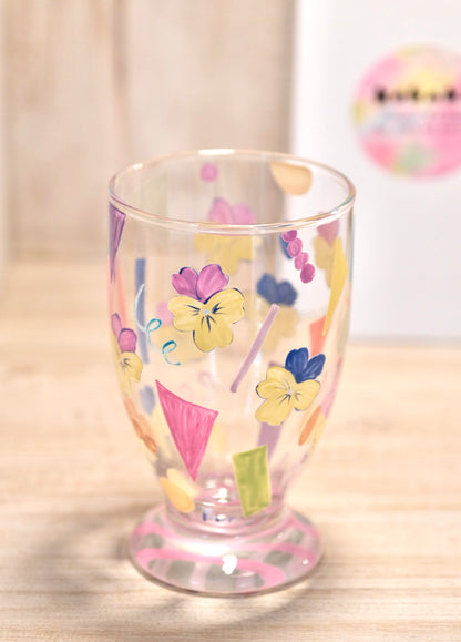 KOBAKO Hand-Painted Glass Artist Stem Glass #3