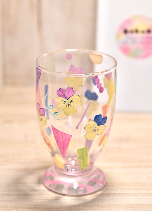 KOBAKO Hand-Painted Glass Artist Stem Glass #3