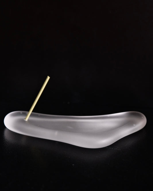 吉田晶乃 Akino Yoshida Handmade Glass Incense Holder (#6)